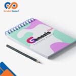 ⁦مذكرة مع غلاف كرتوني مطبوع⁩ - الصورة ⁦2⁩