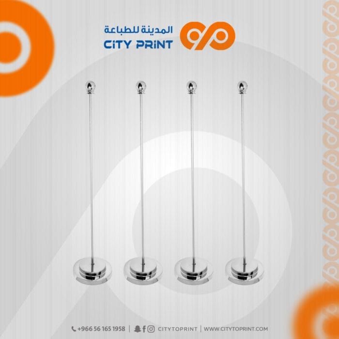 سارية علم مكتبي قاعدة فضية2